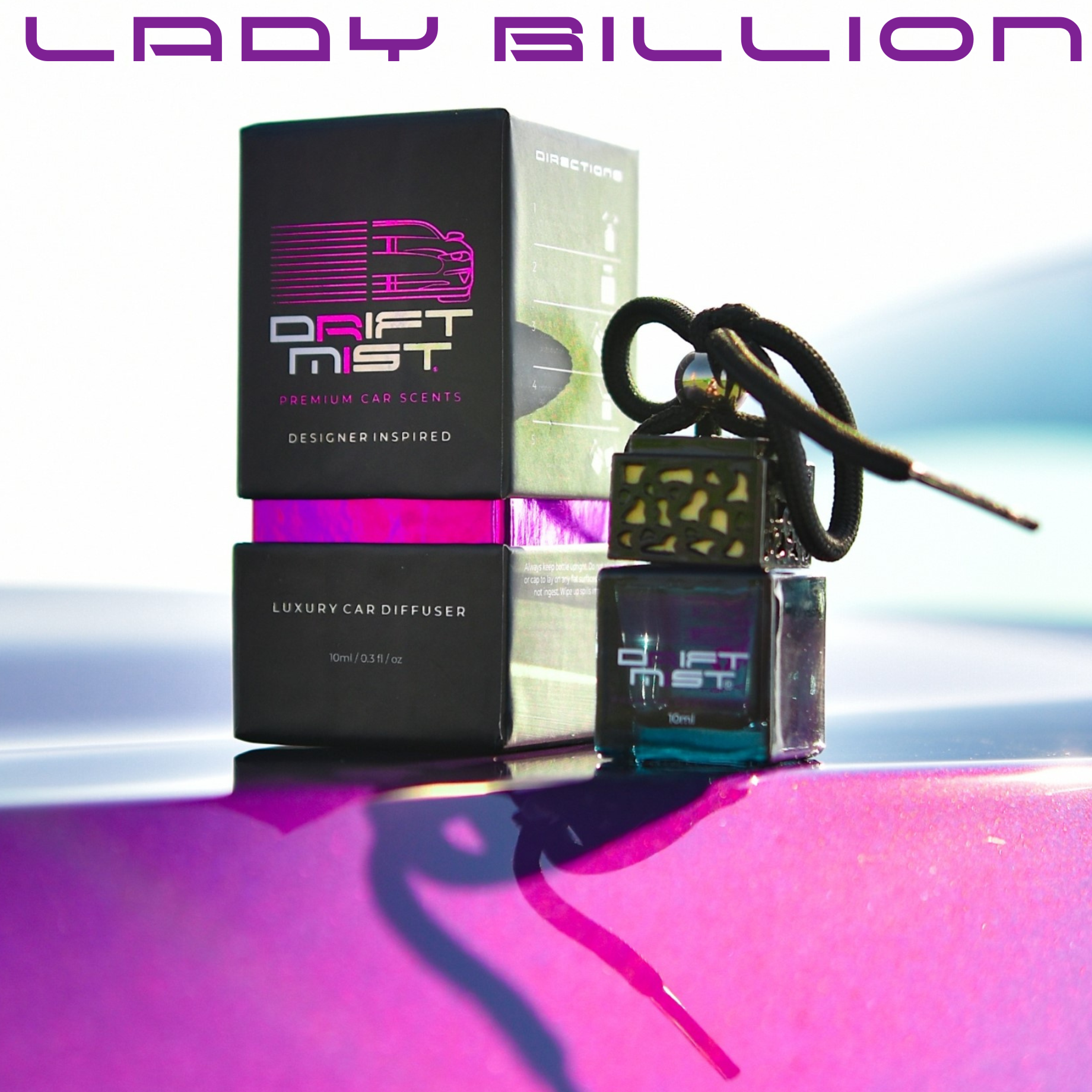 Lady Diffuser Car Diffuser - Lady Billion (Inspired by Rabanne Lady Million) – Drift Mist